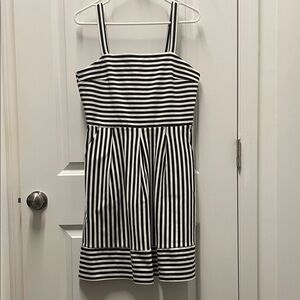Black and White Striped Dress